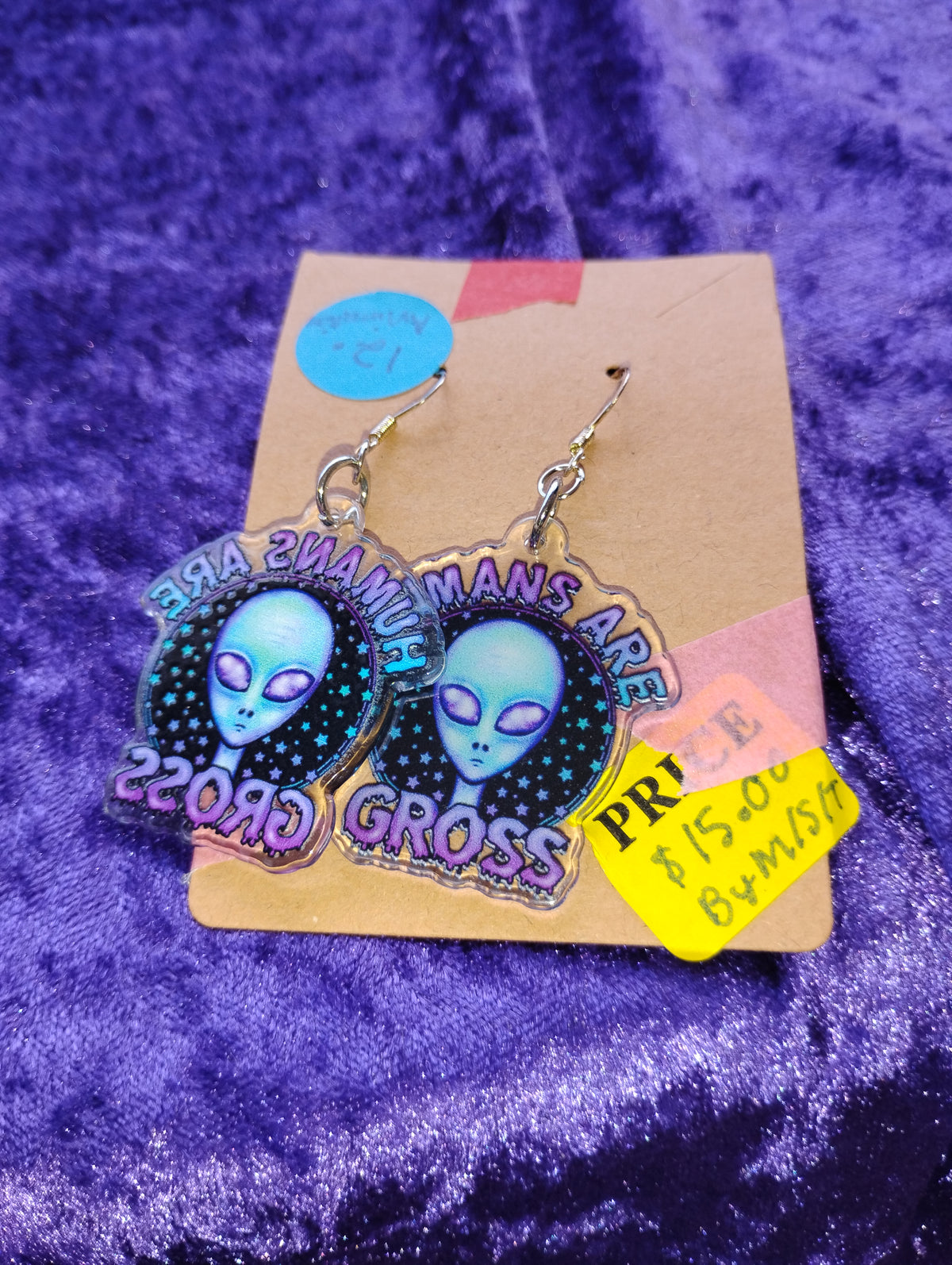 Alien earrings